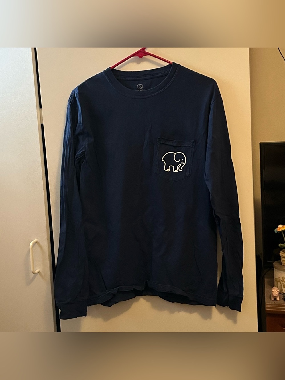 Ivory Ella Navy Long Sleeve Tee